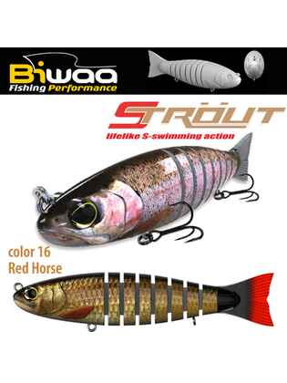 SWIMBAIT STROUT 5.5 14cm 29gr 16 Redhorse