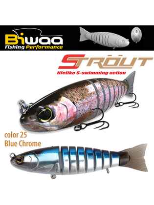 SWIMBAIT STROUT 6.5 16cm 52gr 25 Blue Chrome