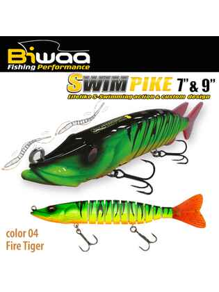 SWIMBAIT SWIMPIKE SS 9 24cm 62gr 04 Fire Tiger