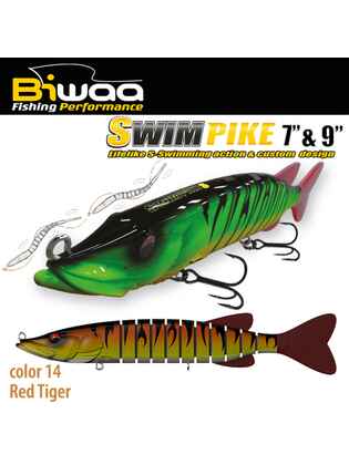 SWIMBAIT SWIMPIKE SS 9 24cm 62gr 14 Red Tiger