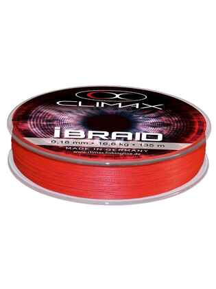 FIR CLIMAX iBRAID X8 FLUO RED 135m 0.22mm 21.5kg