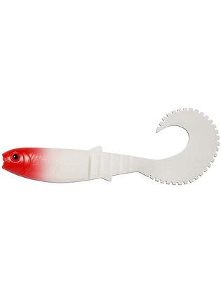 Twister Savage Gear LB Cannibal Curltail, Red Head, 10cm, 4buc