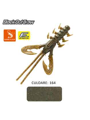 SHAD TIEMCO BLACK OUT CRAW 4" 10cm Culoare 164