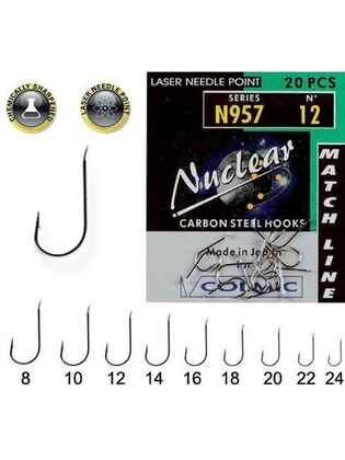 Carlige Colmic Nuclear N957, Nickel, 20buc/plic Nr.12 20buc/plic
