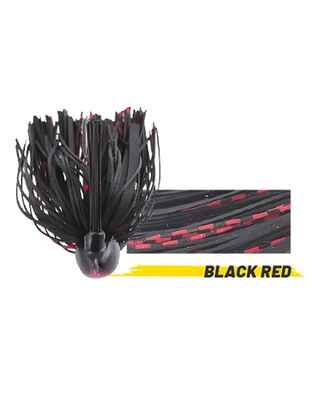 Skirt-Jig Herakles Impact Antibradis, Culoare Blac/Red, 17.5g
