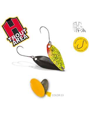 Lingurita Oscilanta Colmic Herakles Trout Area Losko, Culoare 33 Yellow Stone, 2.5g