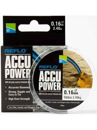 Fir Monofilament Preston Accu Power, Transparent, 100m, 0.20mm