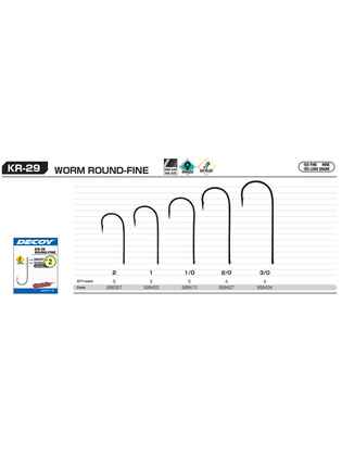 CARLIGE DECOY WORM KR-29 ROUND FINE NR.1