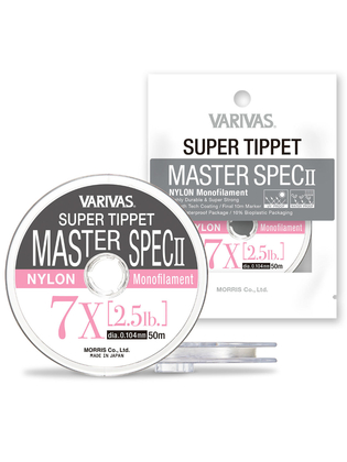 FIR SUPER TIPPET MASTER SPEC ll NYLON 7X 50m 0.104mm 2.5lb