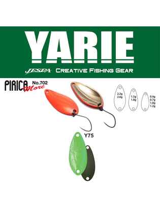 OSCILANTA YARIE 702 PIRICA MORE 1.5gr Culoare Y75 Green Hololumelume
