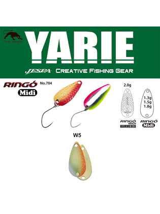 OSCILANTA YARIE 704 RINGO MIDI HAMMERED 2.0gr Culoare W5 Melon Short