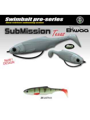 SHAD SUBMISSION 5 13cm 28 Gold Perch