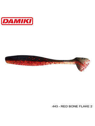 Damiki Jumble Shad 10.2CM (4'') - 443 (Red Bone Flake 2)
