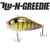 HIDE UP HU-N-GREEDIE 10cm 43gr S-20 Silver Gizzard Shad