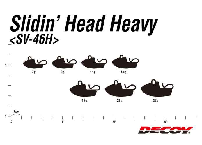 CAP JIG DECOY SV-46H SLIDIN HEAD HEAVY 21gr