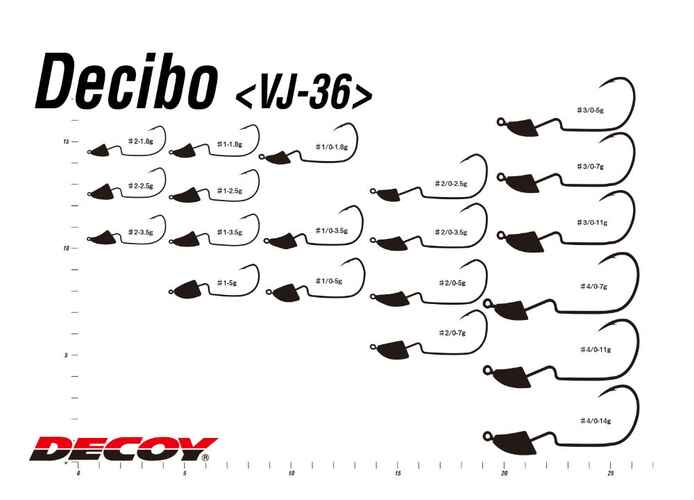 JIG DECOY VJ-36 DECIBO VIOLENCE Nr.4/0 7.0gr