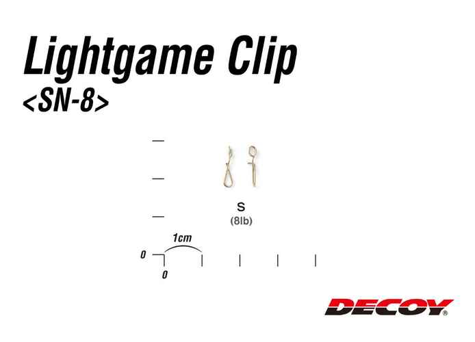 AGRAFA DECOY SN-8 LIGHT GAME CLIP S 8lbs