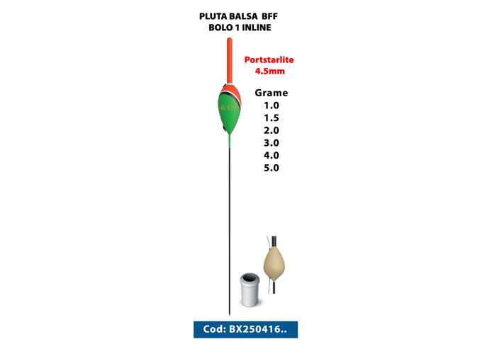 PLUTA BALSA BFF BOLO 1 INLINE 1.0GR Portstarlite 