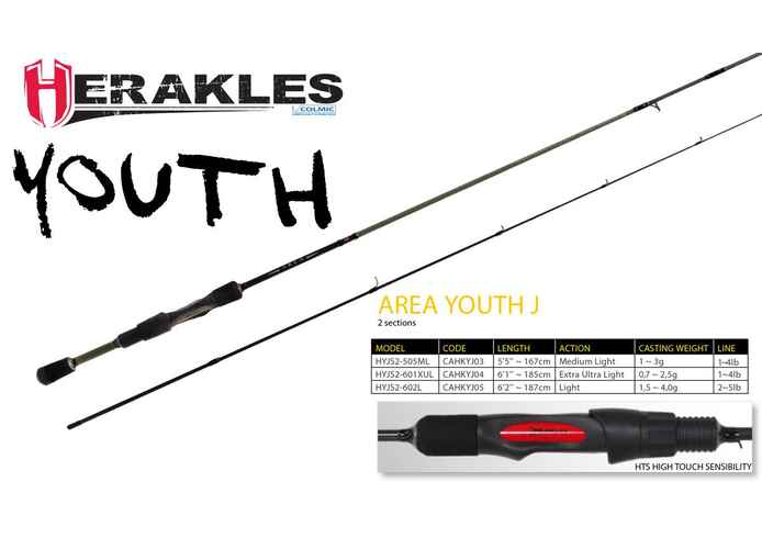 YOUTH TROUT AREA J HYJS2-602L 6'2" 187cm 1.5-4gr Light