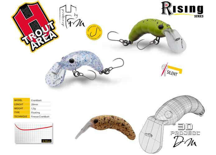 VOBLER MOTH 28FL 28mm 1.5gr Travertino