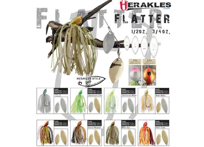 SPINNERBAIT FLATTER 3/4oz 21gr Silver