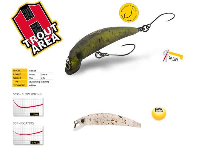 VOBLER TESER 50SS 5.0cm 2.5gr Ghost Pellet