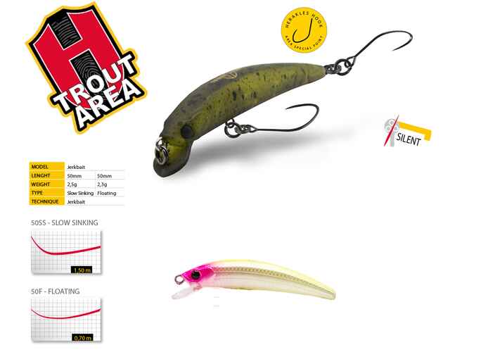 VOBLER TESER 50F 5.0cm 2.3gr Pink Head Chartreuse
