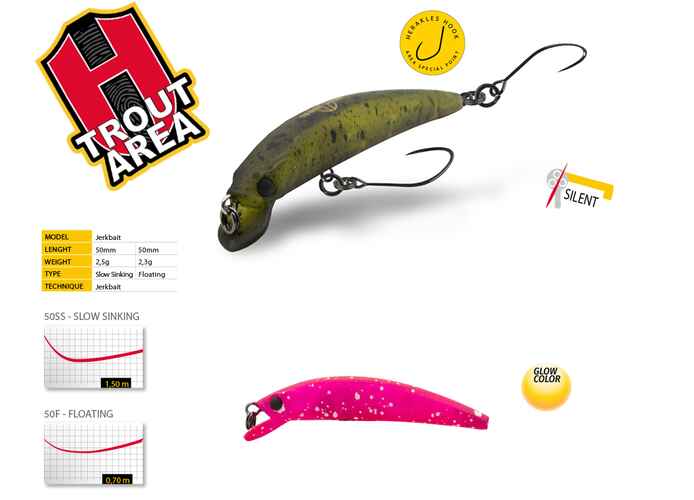 VOBLER TESER 50F 5.0cm 2.3gr Pink Snow