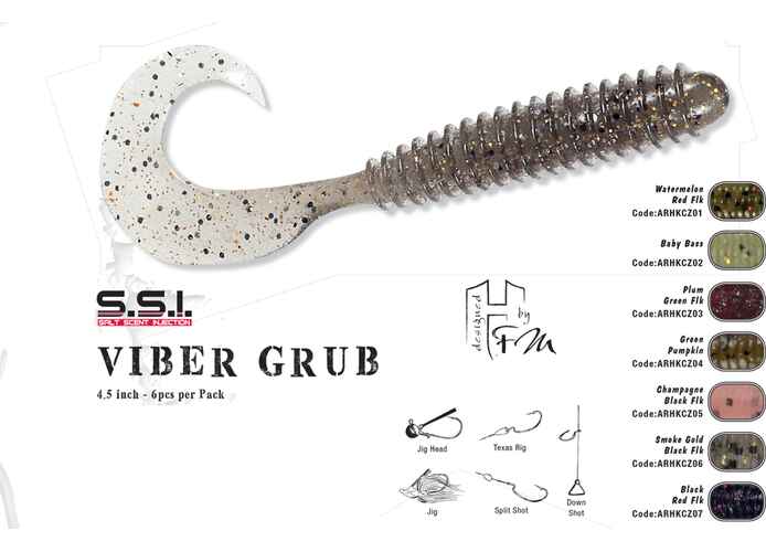 VIBER GRUB 4.5" 11.4cm BABY BASS