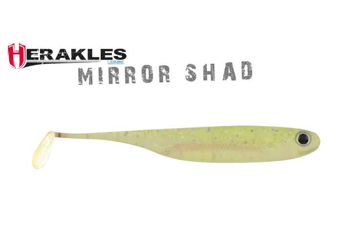 MIRROR SHAD 3.8" 10cm GHOST CHARTREUSE