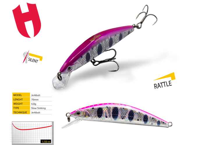 VOBLER MIZU 70SS 7.0cm 4.8gr Pink Parr