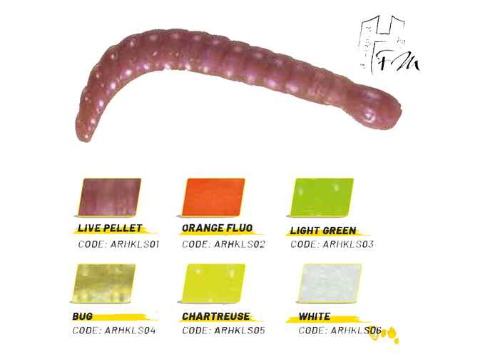 ROTOR WORM 1.5" 2.8cm LIGHT GREEN
