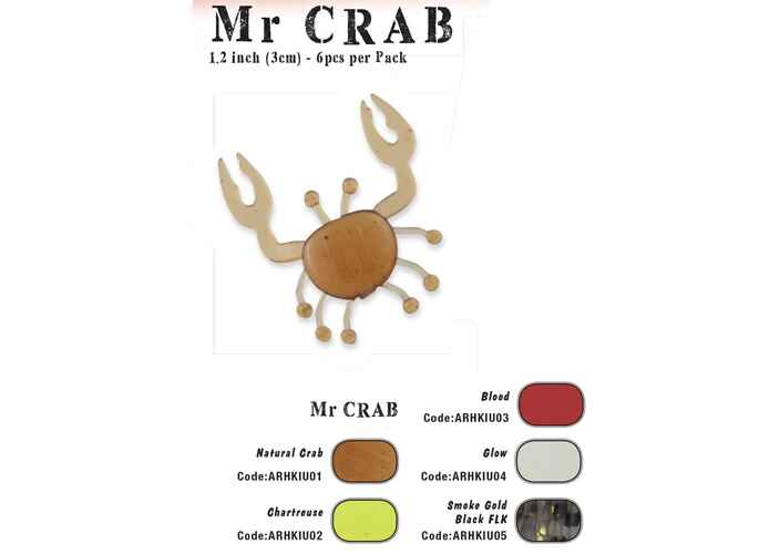 MR CRAB 1.2" 3cm NATURAL CRAB