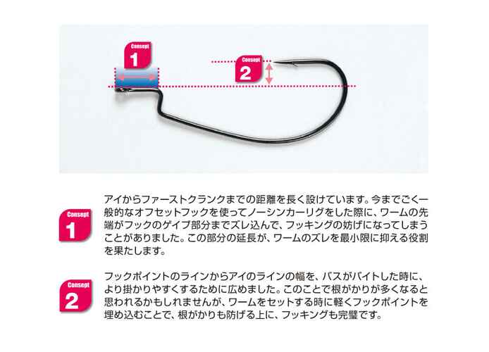 CARLIGE OFFSET DECOY WORM 15 DREAM HOOK NR.8