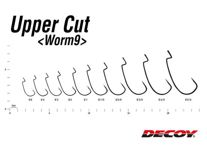 CARLIGE OFFSET DECOY WORM 9 UPPER CUT NR.4/0