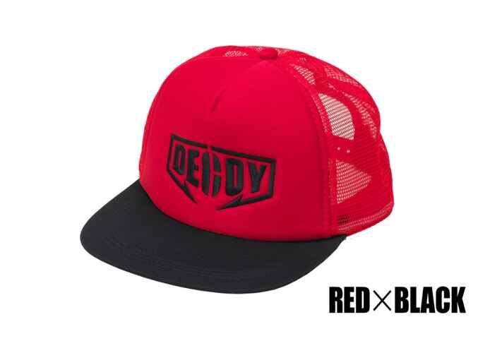 SAPCA DECOY DA-17 FLAT MESH CAP Red Black
