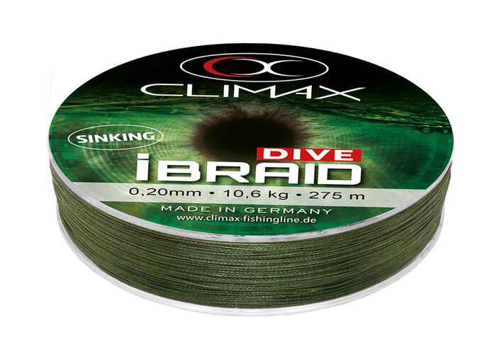 FIR CLIMAX iBRAID DIVE SINKING OLIVE GREEN 135m 0.18mm 9.5kg