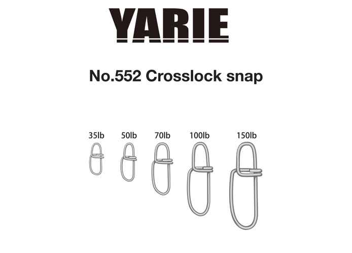 AGRAFA YARIE 552 CROSSLOCK SNAP 70LB