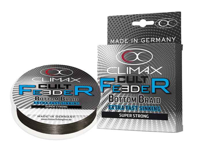 FIR TEXTIL CLIMAX CULT FEEDER BOTTOM BRAID 110m 0.15mm 7.5kg Dark Grey