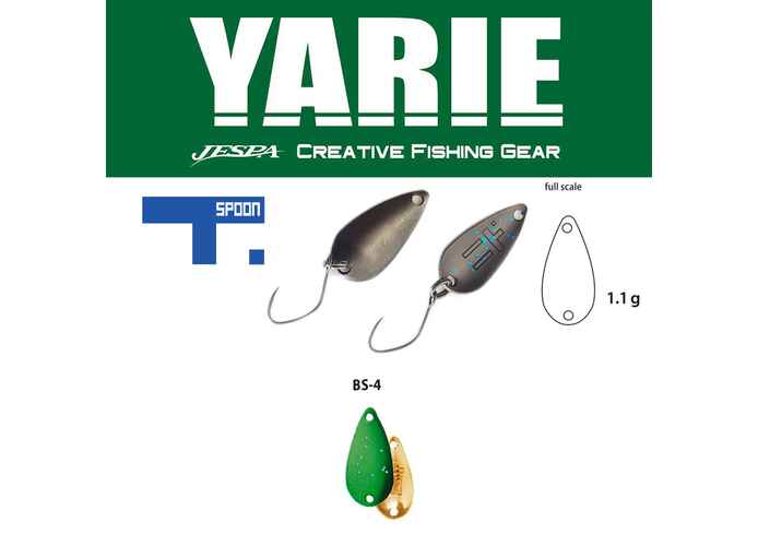 OSCILANTA YARIE 706 T-SPOON 1.1gr Culoare BS4 Lime Glitter