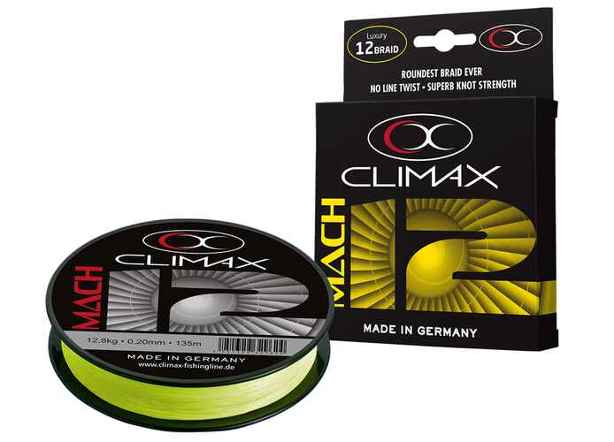 FIR TEXTIL CLIMAX MACH X12 FLUO YELLOW 135m 0.17mm 9.6kg