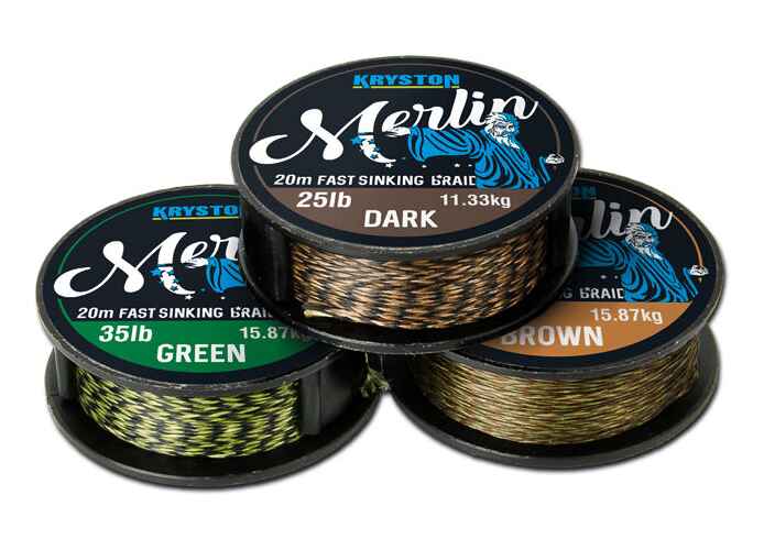 FIR TEXTIL MERLIN FAST SINKING SUPPLE 15lb 20m Dark Silt