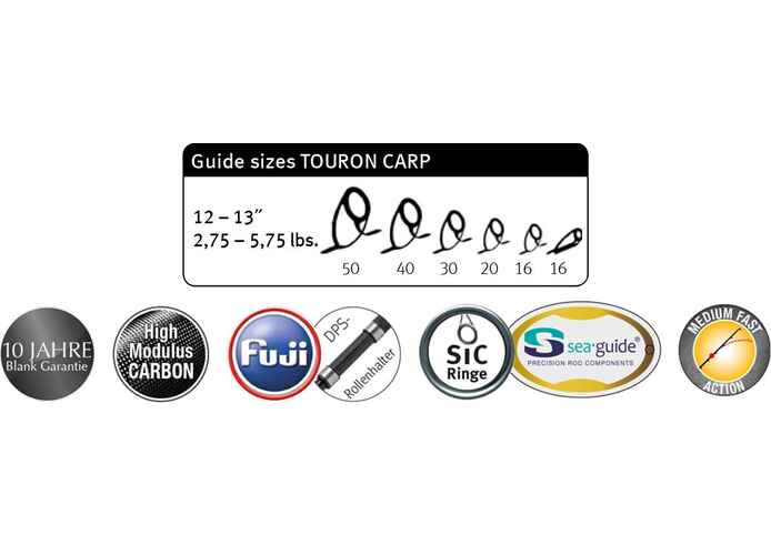 TOURON CARP 12FT 3.66M 3.50lbs Sic 4 sec