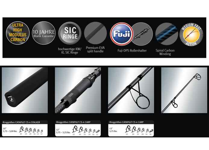 CATAPULT CS-4 CARP DISTANCE 13FT 3.96M 3-5oz