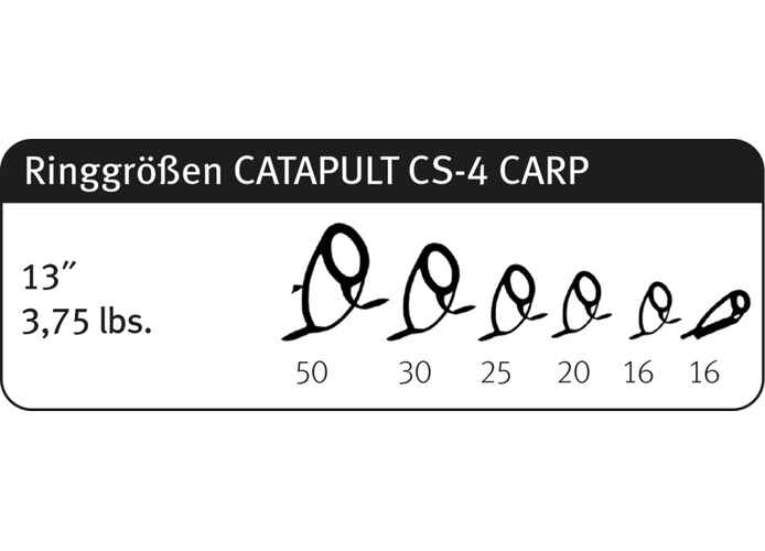 CATAPULT CS-4 CARP DISTANCE 13FT 3.96M 3-5oz