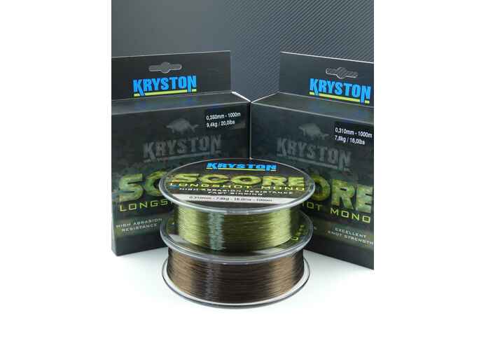 Fir Monofilament Kryston Score Longshot, 1000m 0.375mm 23lb 11kg Olive