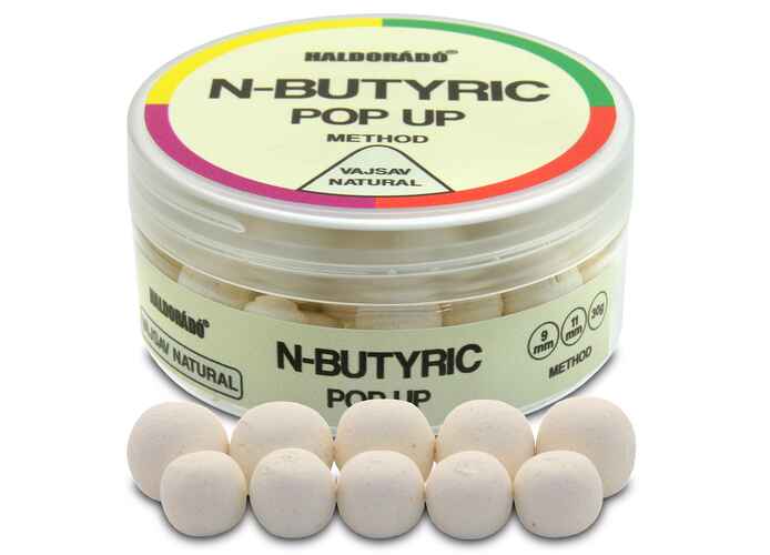 Haldorado N-Butyric Pop-Up - Method Fermentat Natural 9, 11 mm 30g