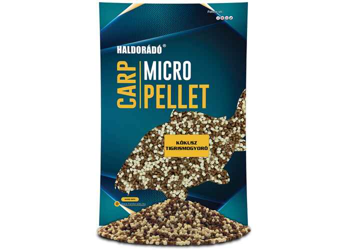 Haldorado Carp Micro Pelete - Cocos & Alune Tigrate, 3mm, 600g