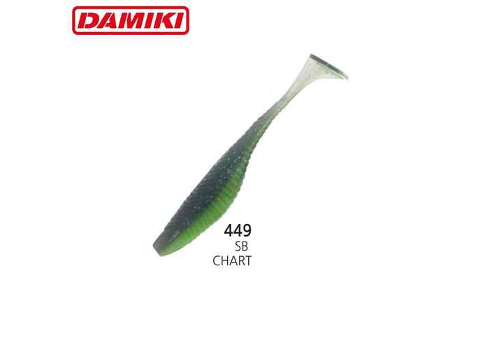 Damiki Armor Shade Paddle 7.6CM (3 inch), 449 (SB Chartreuse), 10buc/plic