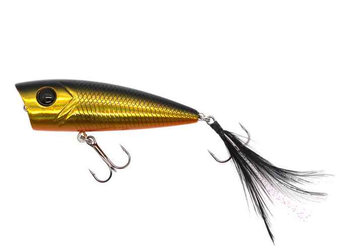 Damiki D-POP70 7CM, 10Gr (Topwater), 236H (Black Gold Holo)